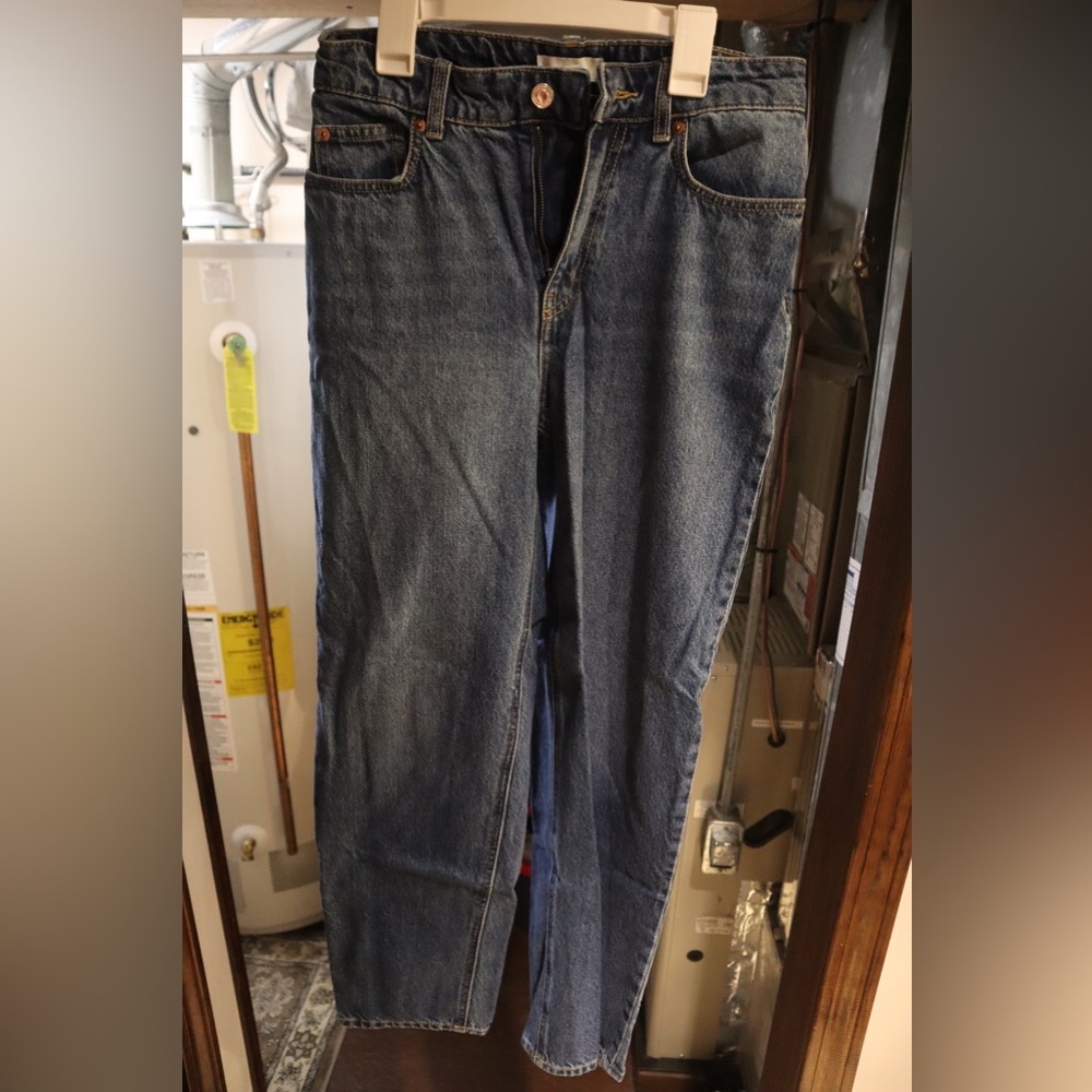 H&M Blue Straight Leg Jeans Classic Style